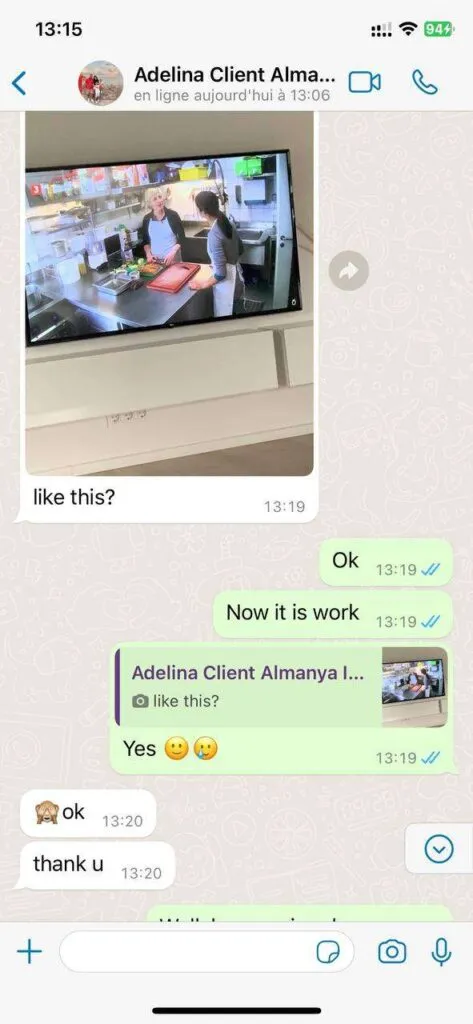WhatsApp chat proof of fast subscription renewal